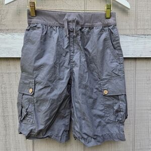 Youth Boy's Lucky Brand Drawstring Elastic Waist Gray Casual Shorts Medium